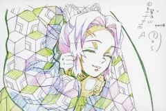 【中古】ポストカード 胡蝶しのぶ(絞め技) 展示原画ポストカード 「鬼滅の刃 キャラクター絵巻カフェ in ufotable Cafe 第六期」