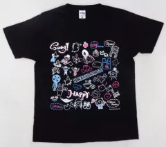 【中古】Tシャツ(女性アイドル) 日向坂46 Tシャツ ブラック XLサイズ 「日向坂46 POP UP STORE」