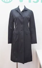 【185504】BCBG MAXAZRIA ビーシービージーマックスアズリア  ステンカラーコート  2 ブラックのサムネイル
