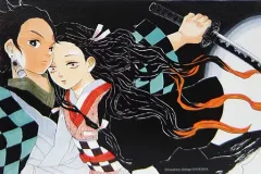 【中古】雑貨 竈門炭次郎＆竈門禰豆子(兄弟) フルカラーアートボード 「ジャンプショップ鬼滅の刃フェア」
