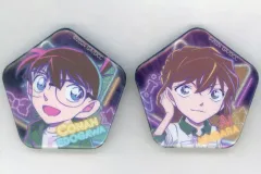 【中古】バッジ・ピンズ 江戸川コナン＆灰原哀 缶バッジセット「名探偵コナン 100万ドルの五稜星」 中国限定