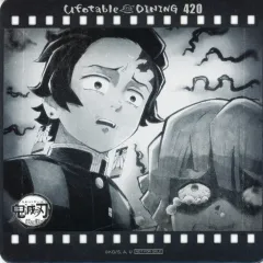 【中古】コースター 竈門炭治郎＆我妻善逸 コースター 「鬼滅の刃×ufotable DINING THEATER DINING 兄妹の絆～鼓屋敷編」 追加ドリンク注文特典