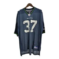 Reebok リーボック NFL シアトル・シーホークス ユニフォーム 大きいサイズ プロチーム アメフト(メンズ 2XL)中古 古着 T8090