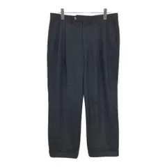 90年代 Burberrys バーバリーズ 2タック スラックスパンツ ブラック(メンズ 35)中古 古着 U2647のサムネイル