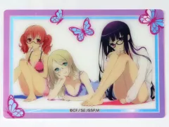 【中古】キャラカード 御狐神双熾＆雪小路野ばら＆白鬼院凜々蝶(水着) 「妖狐×僕SS オーロラアートコレクション」