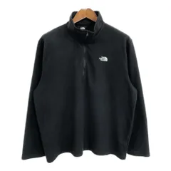 THE NORTH FACE ノースフェイス ハーフジップ フリースジャケット 大きいサイズ アウトドア ブラック(メンズ XXL)中古 古着 U2830