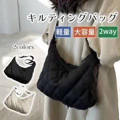 ショルダーバッグ レディース ナイロン 軽量 大人 撥水 舟形 軽い 大容量 斜めがけ キルティング 半月型 2way 無地 ハーフムーン 肩掛け シンプル おしゃれ A4