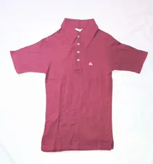 【221604】Brooks Brothers ブルックスブラザーズ  ゴールデンフリース　ポロシャツ　半袖　ロゴ刺繍　アメリカ製　S メンズ  ・ レッド