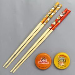 【中古】カトラリー 11.ぐでたま 箸＆箸置きセット 「サンリオ当りくじ ぐでたま 当りくじ」