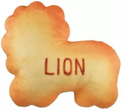 [중고]쿠션·안아 베개·본체 LION 오오키나타베코 도부쿠션 [이치반쿠지 타베코 도부츠 HAPPY Tabekko cafe] A상