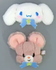 【中古】アクセサリー(非金属) シナモロール＆Qピッピ ヘアクリップセット 「吉徳レトロぬいぐるみこれくしょん×サンリオキャラクターズ」