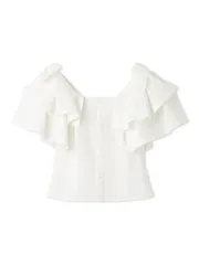 新品 [スナイデル] スクエアスリーブブラウス SWFB252092 レディース WHT Free Size