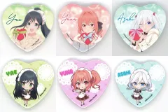 【中古】バッジ・ピンズ 全6種セット ハート缶バッジ 「WOWくじ 甘神さんちの縁結び オンラインくじ」 D賞