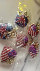 イギリス / アメリカ キュービック キーホルダー まとめ売り 6個