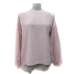 メイソングレイ MAYSON GREY シャツ ブラウス プルオーバー 長袖 シアー 2 M ピンク /YI