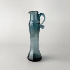 ヴィンテージ フラワーベース ガラス 花瓶 花器 オブジェ 置物 アートグラス 装飾 ディスプレイ 雑貨 インテリア 店舗什器 79183