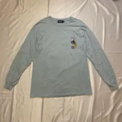 【220786】X-LARGE エクストララージ  長袖Tシャツ　ロンT 　コットン100％　ロゴプリント　M メンズ  ・ ライトブルー