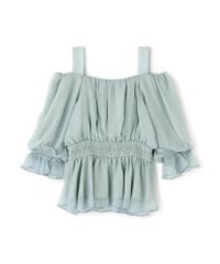 エンフォルド＊とろみ感ジョーゼット プルオーバー ゆるいワイド 