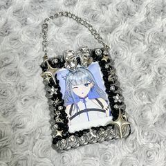 ハンドメイド b8 フォトキーホルダー カードデコ 硬質カードケースデコ