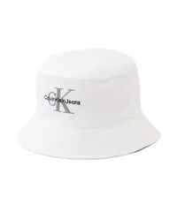 新品 [カルバン クライン] 【ブランド公式】 モノグラムロゴバケットハット 4G5043G 58 BRIGHTWHITEYAF