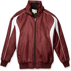 新品 [SSK(エスエスケイ)]ジャケット ジュニア グラウンドコート フロントフルZIP(中綿) ボーイズ エンジ×ホワイト (2210) 日本 130 (日本サイズ130 相当)
