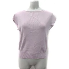 ナチュラルビューティーベーシック NATURAL BEAUTY BASIC ニット カットソー フレンチスリーブ FR ピンク /YI