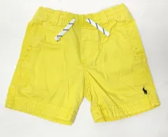 【223224】POLO RALPH LAUREN ラルフローレン  キッズ　ハーフパンツ　短パン　ショートパンツ　ウエストゴム　コットン100％　110/53  ・ イエロー