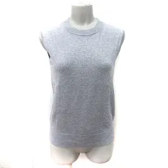 ジーユー GU ニット カットソー ノースリーブ M グレー /YI ●RY
