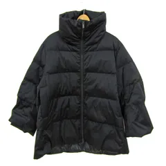 ユニクロ ダウンボリュームジャケット +J ジャンパー 大きいサイズ アウター レディース 3XLサイズ ブラック UNIQLO 【中古】