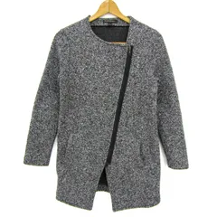 バナナリパブリック ノーカラーコート フルジップ アウター レディース Sサイズ グレー Banana Republic 【中古】のサムネイル