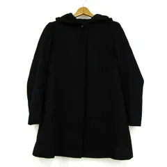 トランスワーク ウールコート フーディ アウター レディース 38サイズ ブラック TRANS WORK 【中古】のサムネイル