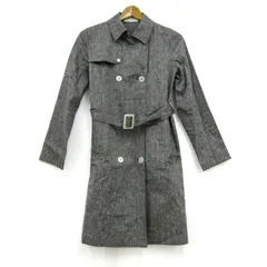 マッキントッシュフィロソフィー トレンチコート リネン アウター レディース 36サイズ グレー MACKINTOSH PHILOSOPHY 【中古】