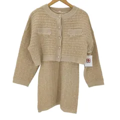 マジェスティックレゴン MAJESTIC LEGON ツイード ニット カーデ & ワンピセット レディース  M
