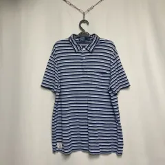 POLO メンズ ラルフローレン ストライプ 半袖ポロシャツ XL