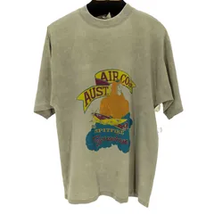 ユーズドフルギ USED古着 90s ミリタリープリントクルーネックS/S Tシャツ メンズ 表記無 