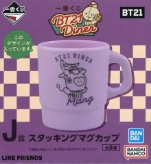 [중고] 머그컵·탕만 MANG(제이호프) 스태킹 머그컵 [이치반쿠지 BT21 Diner] J상