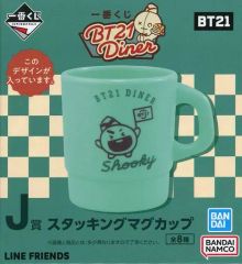 [중고] 머그컵·탕만 SHOOKY(슈가) 스태킹 머그컵 [이치반 쿠지 BT21 Diner] J상