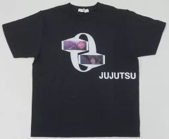 [중고] 티셔츠 고조 & 여름 기름 TEE (T 셔츠) 블랙 M 사이즈 [HBMG × 극장판 주술회전 0]