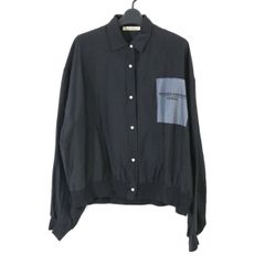 BLANC basque ブランバスク 23SS フェイク胸ポケット風プリント入りシャツ 38 BB31-101