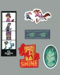 【中古】シール・ステッカー セットE(TIME TO SHINE他) ステッカーセット 「Happyくじ ズートピア2」 K賞