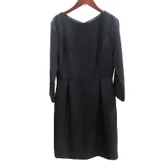 ロペピクニック ROPE Picnic ワンピース ひざ丈 七分袖 42 XL 黒 ブラック /AU