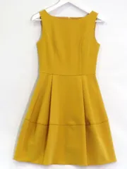 【227081】FOXEY NEW YORK フォクシーニューヨーク  レアカラー ノースリーブ　ワンピース　フレア　ストレッチ  ・38 35346-NSOFG401L