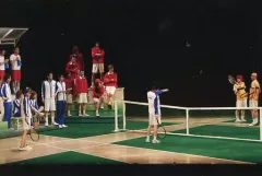 【中古】ポストカード(男性) 吉村駿作(桃城武)＆牧島輝(海堂薫)＆大薮丘(丸井ブン太)＆川崎優作(ジャッカル桑原) ポストカード 「ミュージカル『テニスの王子様』 オールテニプリミュージアム in 京都」 グッズ特典