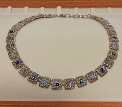 ニナリッチ ヴィンテージ ネックレス 大ぶり クリスタル チェーン 