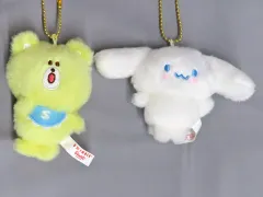 【中古】ぬいぐるみマスコット・ぬいぐるみバッジ シナモロール マスコットホルダーセット 「SWIMMER×サンリオキャラクターズ 第2弾」