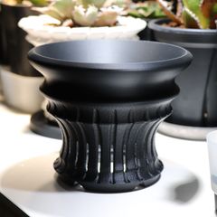 TOWER 11（Iron Black / 5号サイズ）作家鉢 4点 TOWER 11,12,13,14（Matte Black+ 5号）作家鉢 【公式通販】