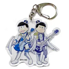 【中古】キーホルダー・マスコット(キャラクター) カラ松＆一松 「えいがのおそ松さん 天使バンド in HMV ペアアクリルキーホルダーコレクション 天使バンドVer.」