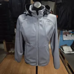 THE NORTH FACE ザ・ノース・フェイス レディース フード 起毛ソフトシェル ジャケット グレー