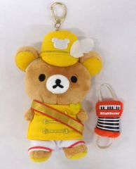 [중고] 잡화 리락쿠마 (벌꿀의 숲의 음악회) 콜라보 외출 봉제 키 체인 [Rilakkuma × TOWER RECORDS 2020]