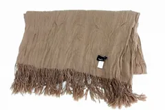 【226825】tricot COMME des GARCONS トリコ コムデギャルソン  カシミヤ・ウール　ストール マフラー TT-K401 ブラウンのサムネイル